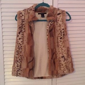 Super soft faux fur vest with pockets